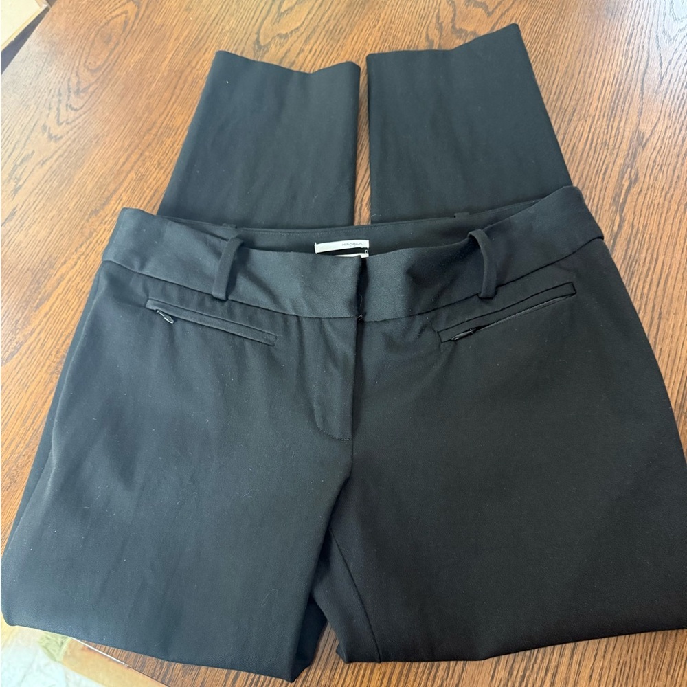 Halogen Whitney fit black capri style pant 6